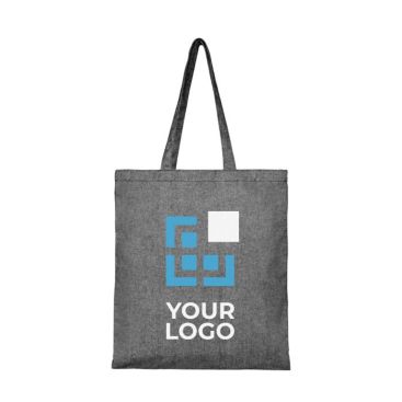 Tote bag in tessuto riciclato da 210 g/m² vista area di stampa