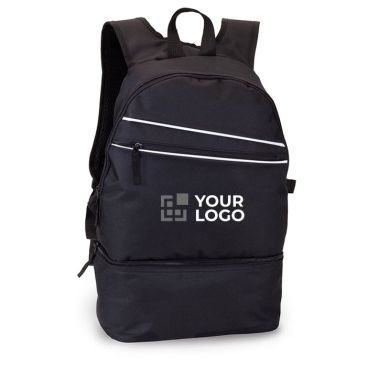 Zaino sportivo con logo ergonomico e portascarpe