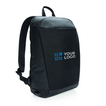 Zaini sicuri con RFID e attacco USB vista area di stampa