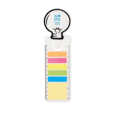 Segnalibro con righello e post-it