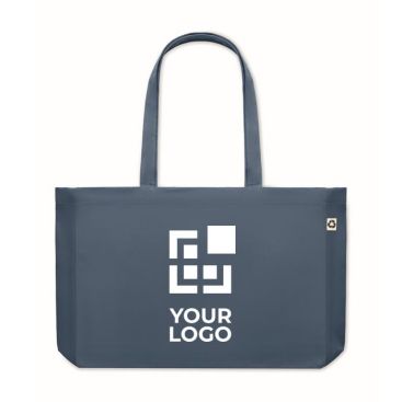 Borsa in tela riciclata da 280 gr/m² vista area di stampa