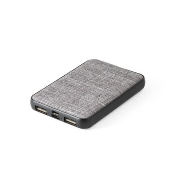 Ecologica batteria esterna con logo color grigio