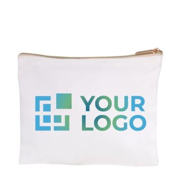 Pochette con logo da personalizzare vista area di stampa