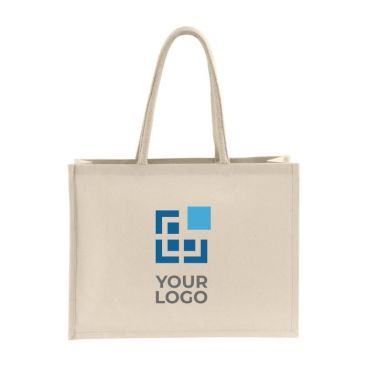 Shopper di cotone da 230g/m² vista area di stampa