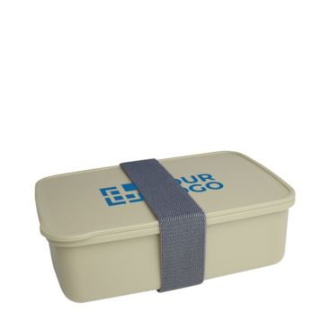 Porta pranzo ecologico con logo vista area di stampa