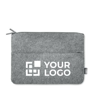 Custodia per laptop in feltro  vista area di stampa