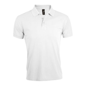 Polo promozionale in poliestere e cotone colore bianco