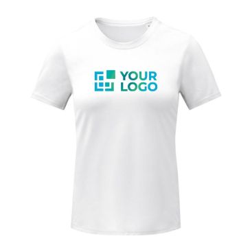 T-shirt personalizzate cool fit da 105 g/m² vista area di stampa