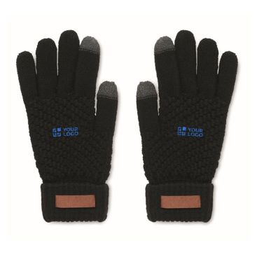 Guanti invernali personalizzati ecologici RPET con 2 dita touch