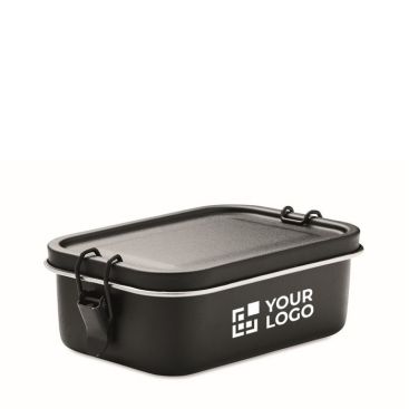 Porta pranzo da 750 ml con separatore interno color nero