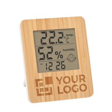 Orologio da tavolo multifunzione in bambù
