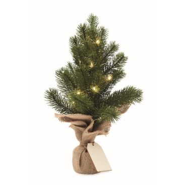 Mini albero natalizio plastica promozionale 20 LED gialli
