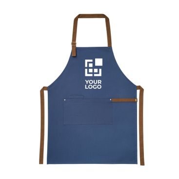 Grembiule cotone brandizzato 300 g/m2 con 3 tasche e cinghia laterale