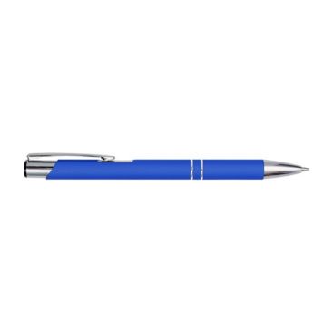 Biro promozionale in alluminio color blu reale seconda vista