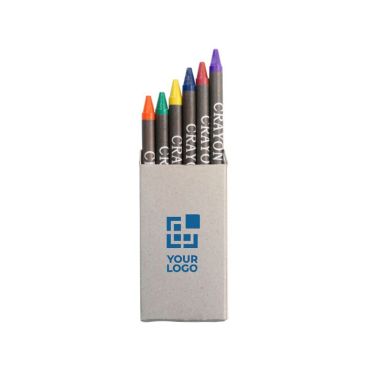 Scatola con 6 colori a cera
