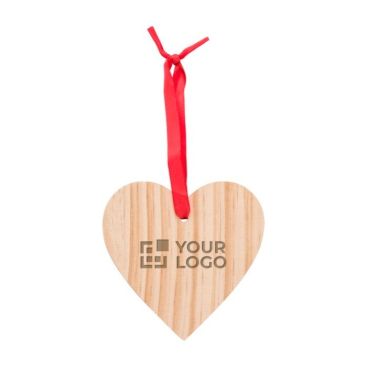Ornamento in legno a forma di cuore