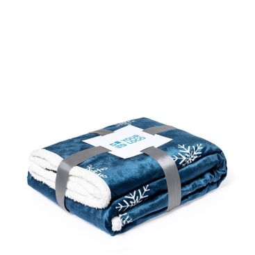 Plaid con logo da 380 g/m² vista area di stampa