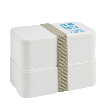Lunch box personalizzabili con due scomparti vista area di stampa