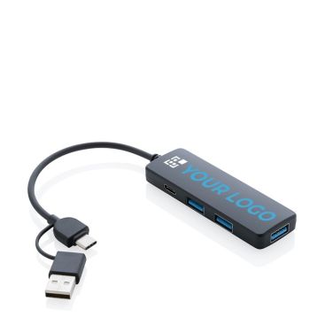 Multi porta usb in plastica riciclata