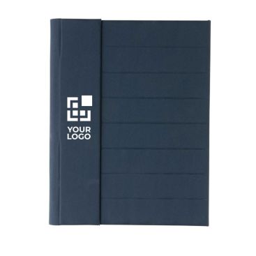 Portfolio con block notes e chiusura magnetica vista area di stampa
