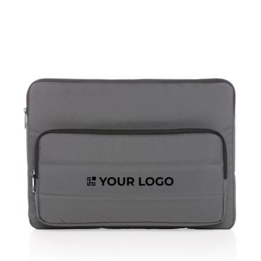 Custodia per laptop con tasca da personalizzare vista area di stampa