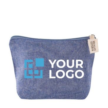 Pochette in cotone riciclato 140g/m2 personalizzata con logo