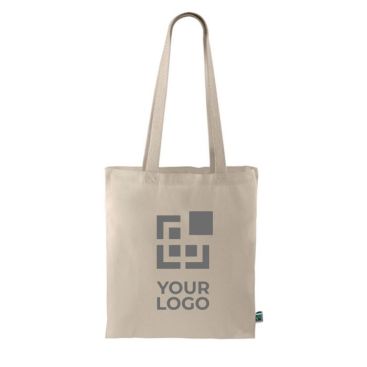 Borsa del commercio equo e solidale in cotone da 140 gr/m² vista area di stampa