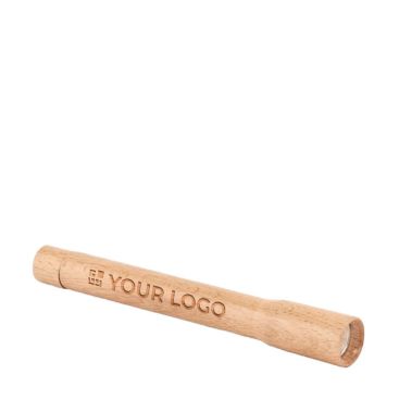 Torcia in legno di faggio con luce COB