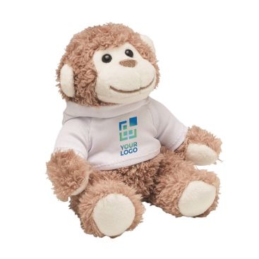 Scimmietta di peluche con felpa personalizzata in sublimazione Scimmietta di peluche con felpa personalizzata in sublimazione