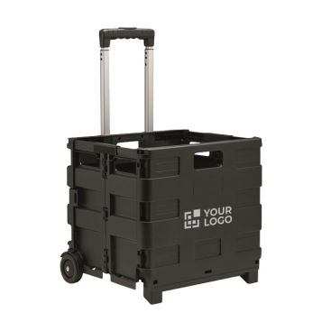 Contenitore pieghevole con ruote e carico max di 25 kg color nero