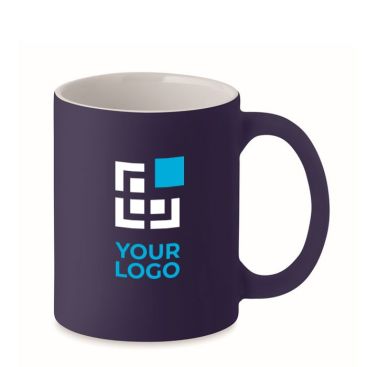 Tazza colorata con interno bianco da personalizzare vista area di stampa