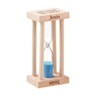 Clessidra con struttura in legno da 3 minuti