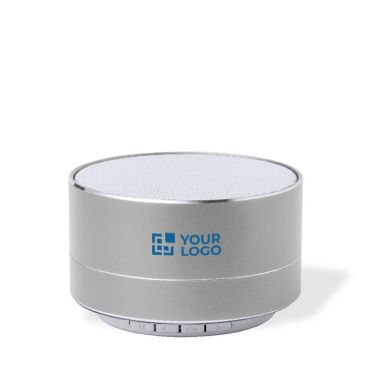 Speaker bluetooth 5.0 con logo in alluminio riciclato da 3W Speaker bluetooth 5.0 con logo in alluminio riciclato da 3W