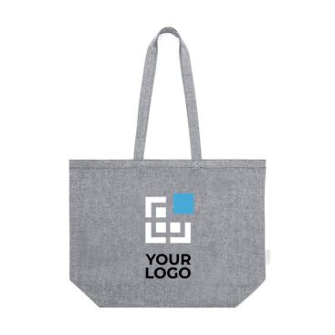 Shopper in cotone riciclato da 140 g/m² vista area di stampa