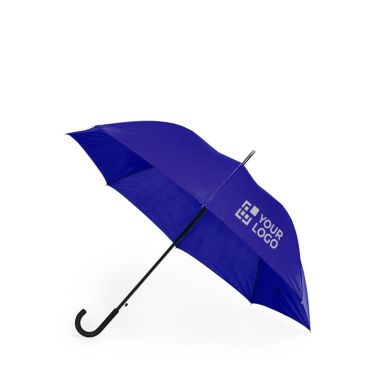 Ombrello antivento XL con logo manico curvo Ø130 Ombrello antivento XL con logo manico curvo Ø130