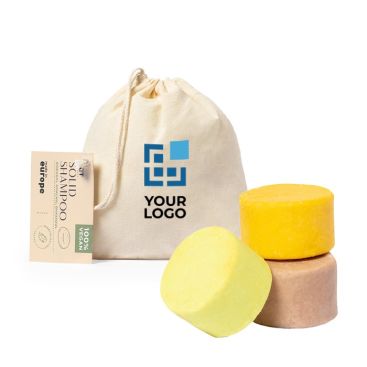 Set di 3 shampoo vegani da 30 gr l'uno  vista area di stampa