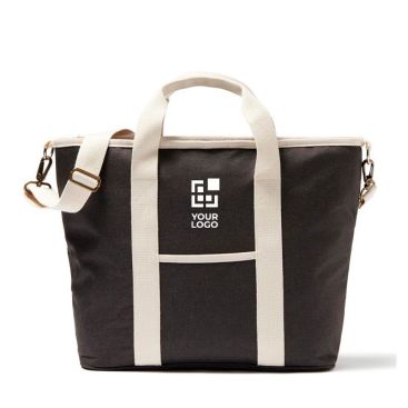Borsa frigo realizzata con materiali riciclati vista area di stampa