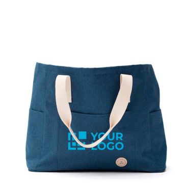 Borsa da spiaggia riciclata con doppi manici