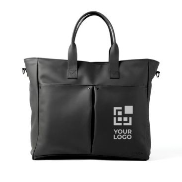 Borsa da ufficio ibrida con manici e tracolla