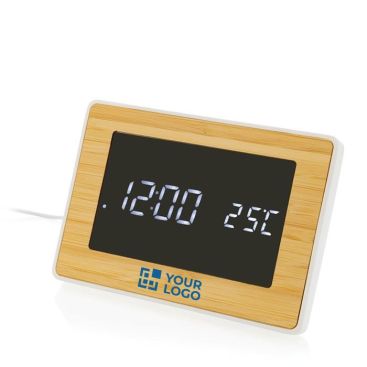 Orologio da tavolo rettangolare con schermo a LED