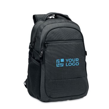 Zaini porta pc personalizzati da 15'' con varie tasche imbottite vista area di stampa
