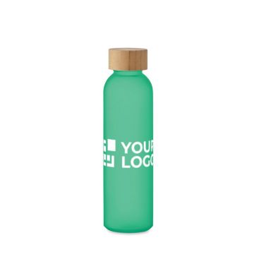 Borraccia brandizzata in vetro smerigliata 500ml Borraccia brandizzata in vetro smerigliata 500ml