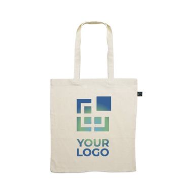 Shopper in cotone da140 gr/m² proveniente dal equo e solidale vista area di stampa