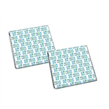 Cioccolatini personalizzati piatti e quadrati fondenti o bianchi 5g Cioccolatini personalizzati piatti e quadrati fondenti o bianchi 5g