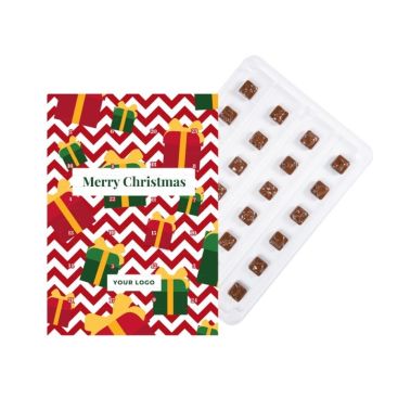 Calendario dell'Avvento con cioccolatini al latte ecologico