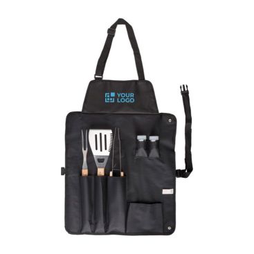 Set da barbecue composto da 6 accessori e grembiule