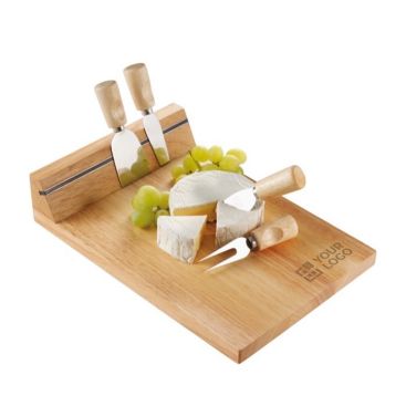 Tagliere da formaggio con banda magnetica e 4 accessori