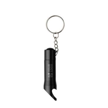 Portachiavi apribottiglie in ​​alluminio con torcia a 3 LED
