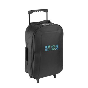 Trolley pieghevole con logo ad unico scomparto con 2 maniglie e 2 ruote Trolley pieghevole con logo ad unico scomparto con 2 maniglie e 2 ruote