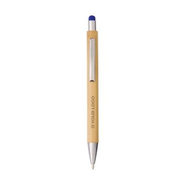 Penna con gommino touch screen colorato e inchiostro blu 